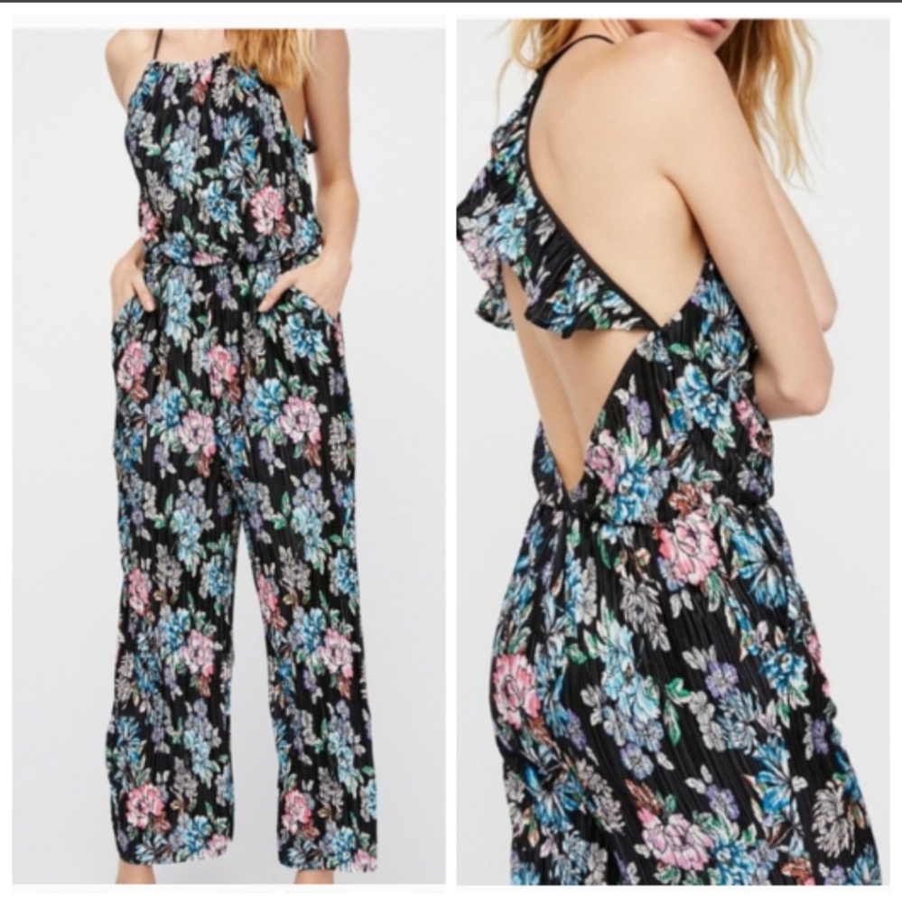Free People "Fresh Fields" Jumpsuit Size Medium